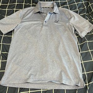 Cutter & Buck Golf Polo, Men’s Small, Blue Heathered
